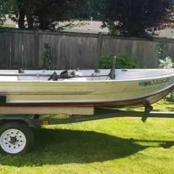 12' Gamefisher Aluminum Fishing Boat w/trailer