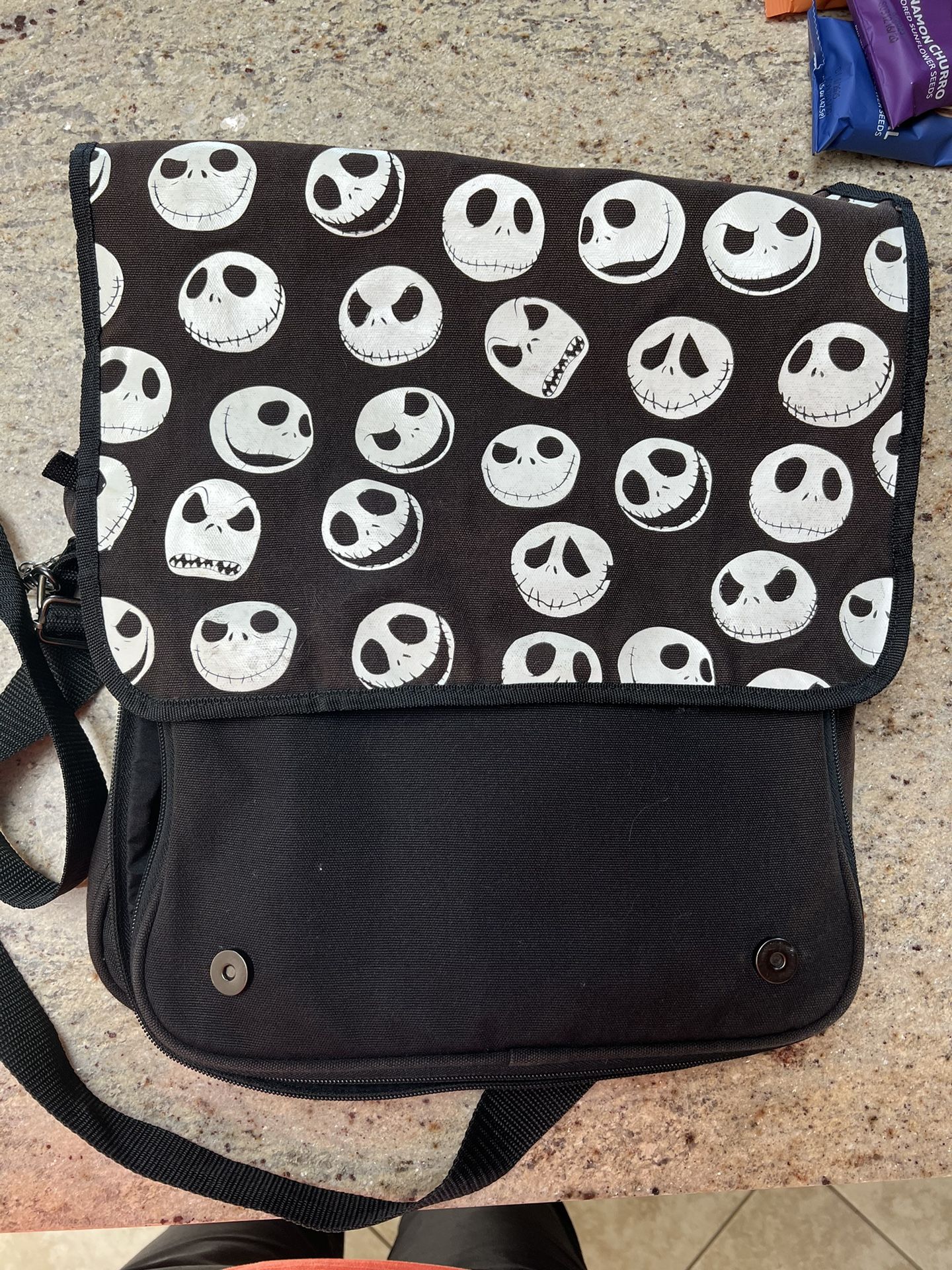 The Nightmare Before Christmas Jack Skellington Messenger Bag for Disney Pins Collector