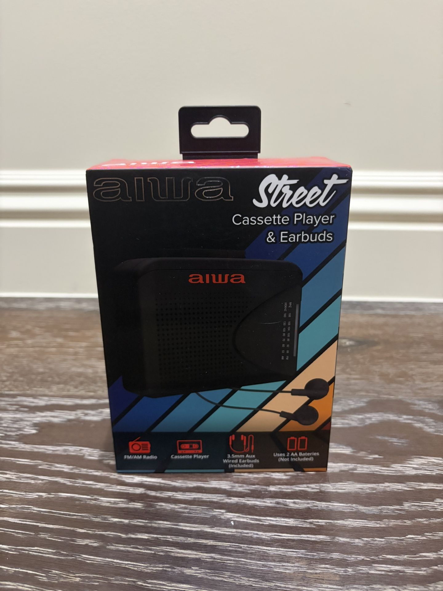 AIWA Street Cassette Player & Earbuds