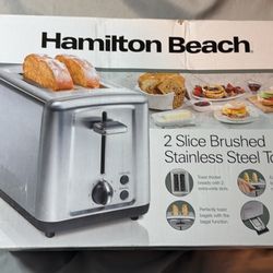 Hamilton Beach 2 Slice Stainless Steel Toaster