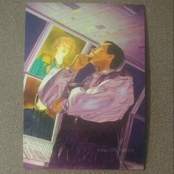 1996 Star Wars Finest Topps Talon Karrde #47 Spies Smugglers Rogues Movie Art Collectible Vintage Trading Card Chrome Chromium