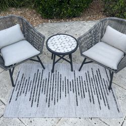 Patio Set With Rug