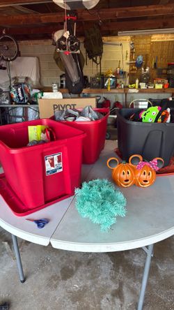 Halloween and Christmas decor