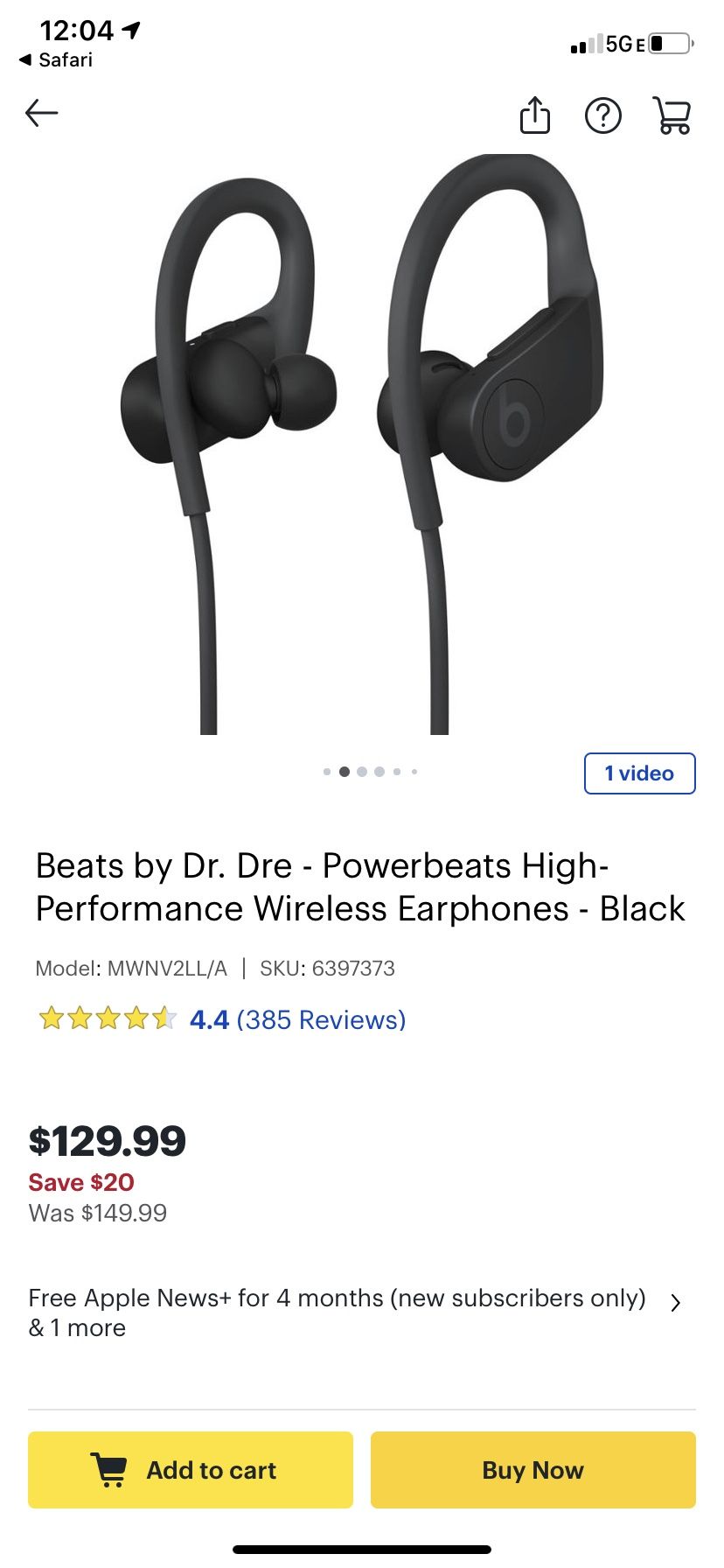 Beats by Dre earphones