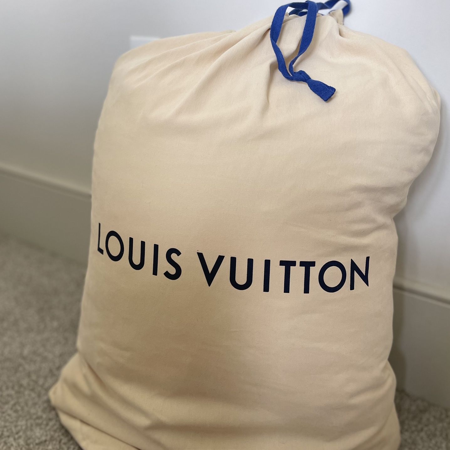 Louis Vuitton Huge Large Duffle Dust Bag 33” X 22” for Sale in