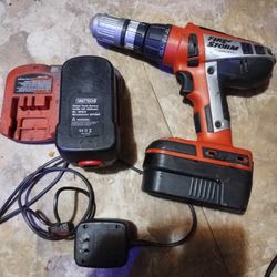 18V Firestorm (Black and Decker) Cordless Drill with battery and charger