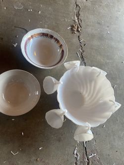 Tea Cups N 3 Giant Bowls..