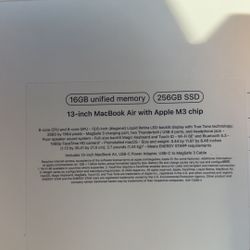 Apple - MacBook Air 13-inch Apple M3 chip Built for Apple Intelligence - 16GB Memory - 256GB SSD - Midnight