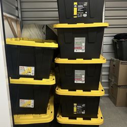 Heavy-Duty Storage Totes w/ Lids (8x) – Large & XL – Must Take All