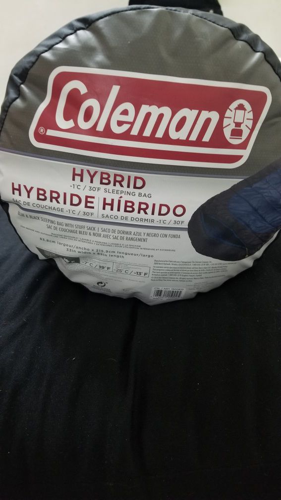 COLEMAN HYBRID -1°C / 30°F SLEEPING BAG