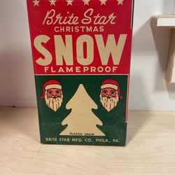 Vintage Christmas  Brite Star Snow 1940’s