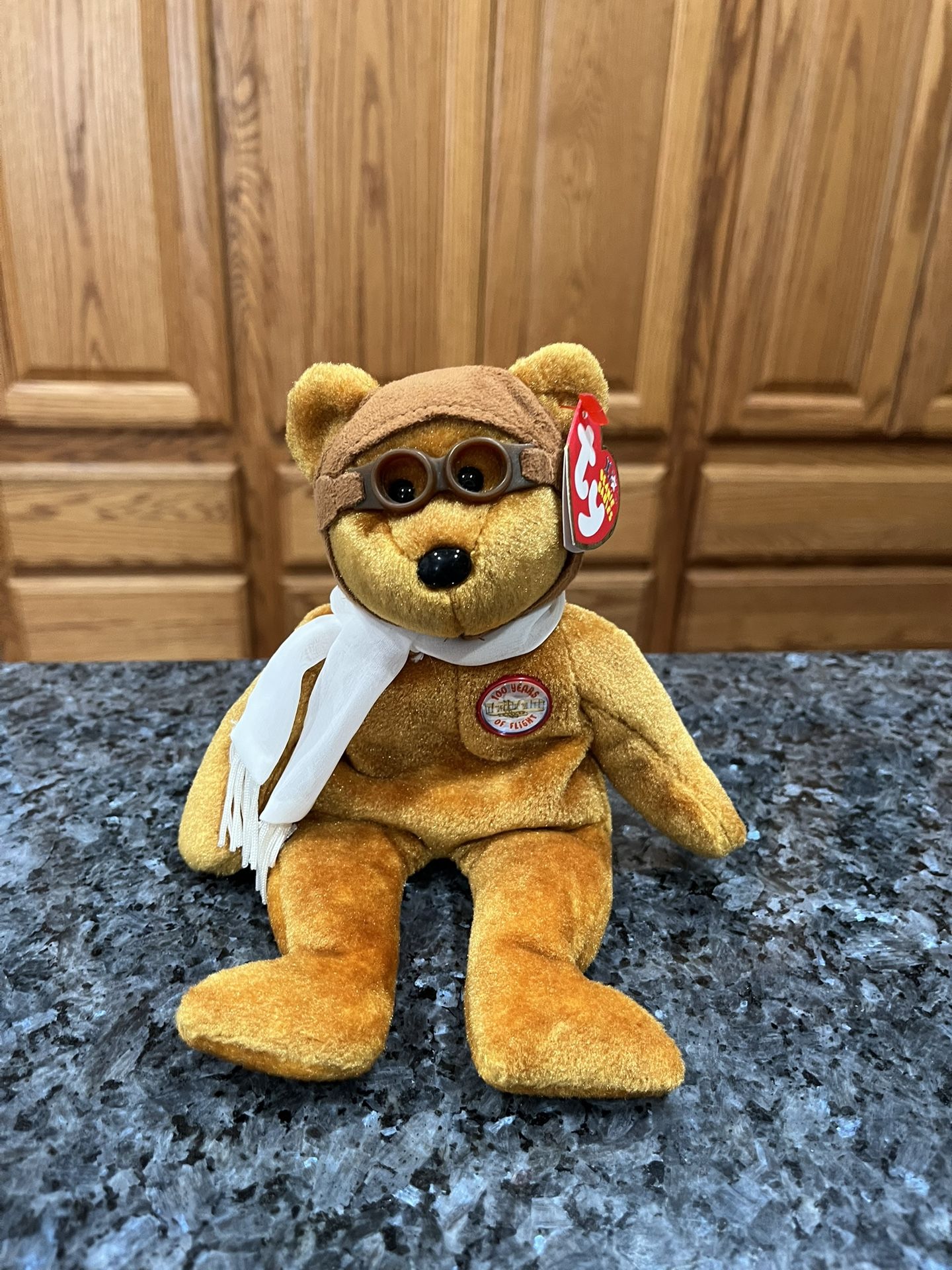 Ty Beanie Babie “Bearon” 100 Years Of Flight. Year 2003. Size 7 inches tall. Sits up. Brand New with Tags.