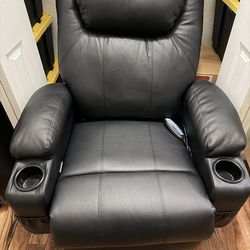 Recliner Chair, Rocking Chair with Massage and Heat, 360° Swivel Recliner Chairs for Adults, Rocker