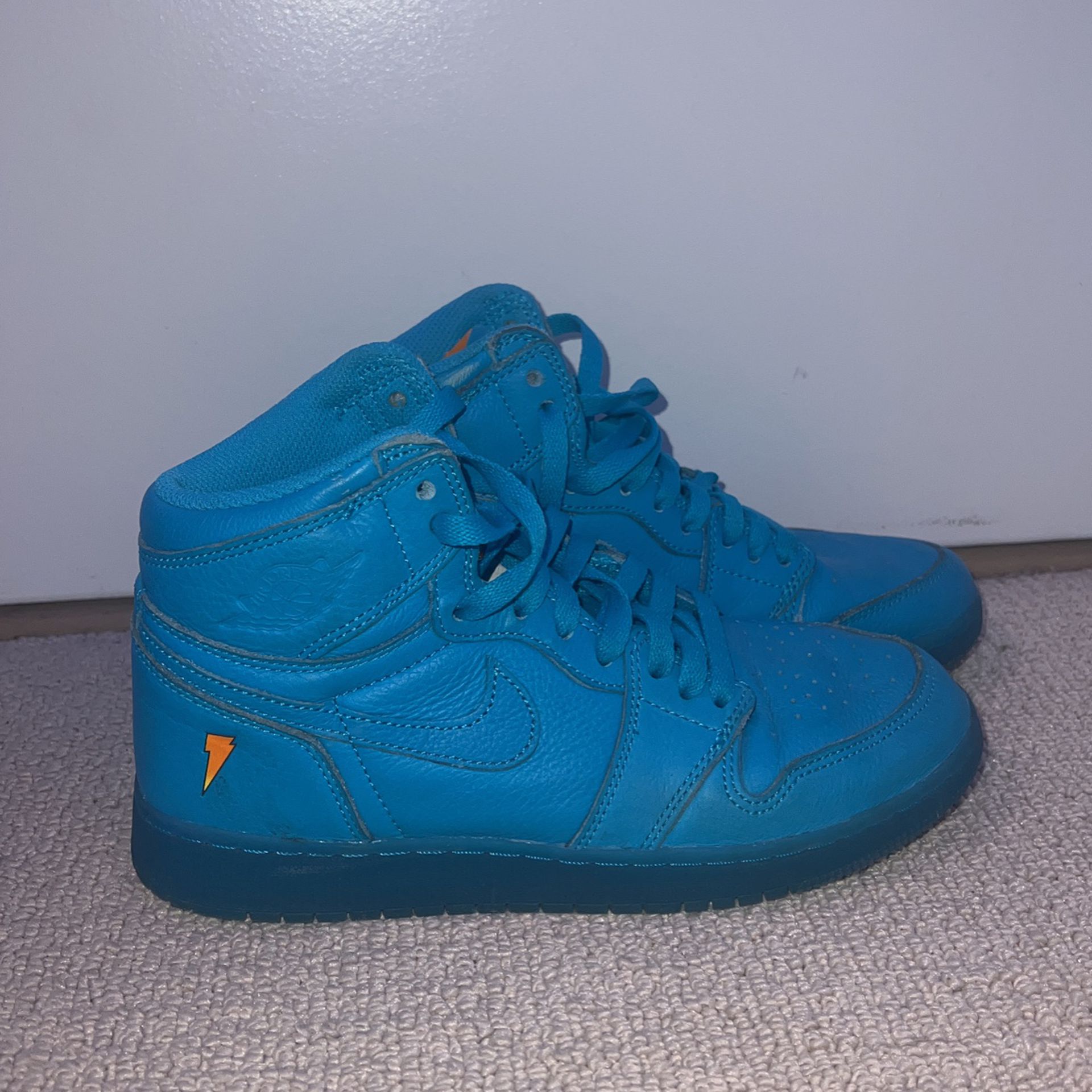 Jordan 1 Retro High Gatorade Blue Lagoon Shoes 6.5 Y for Sale in
