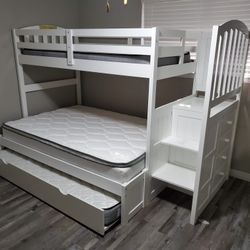 Brand New Twin Full Bunk Bed Take Home Now No Credit Needed 