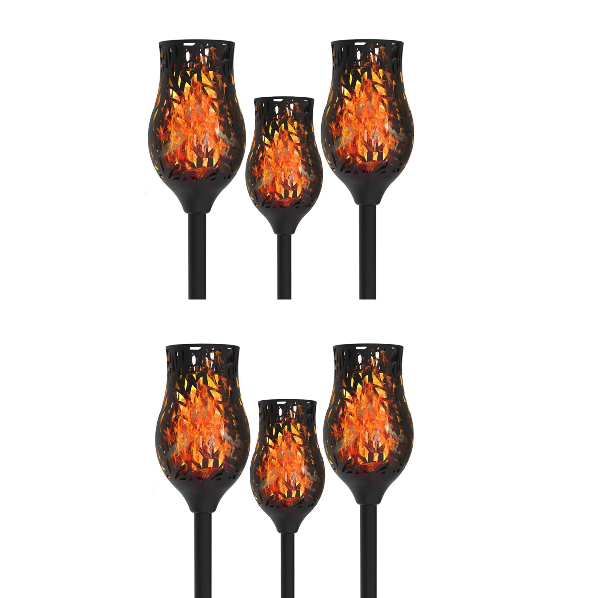6 Packs Tulip Torches Solar Lights