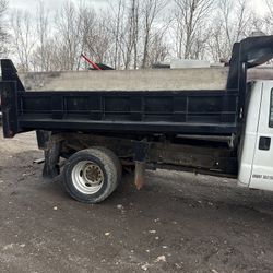 F550 Dump Truck With Boss 10 Foot Stainless Dxt V Plow 