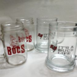 Buccaneers Glass Mugs