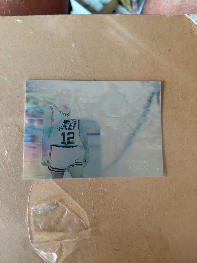 John Stockton Assists Hologram Error Card