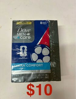 Dove Men+Care Clean Comfort Bar Soap 8-Pack