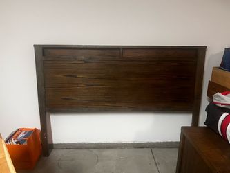 CAL KING REAL WOOD BEDROOM SET — $895 OBO