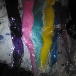 Colorful Braid In Hair Extensions 