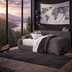 Pottery Barn Teen Cushy Upholstered Corner Bed / Sofa – Excellent Condition – Disassembled