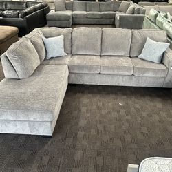 Light gray modern sectional