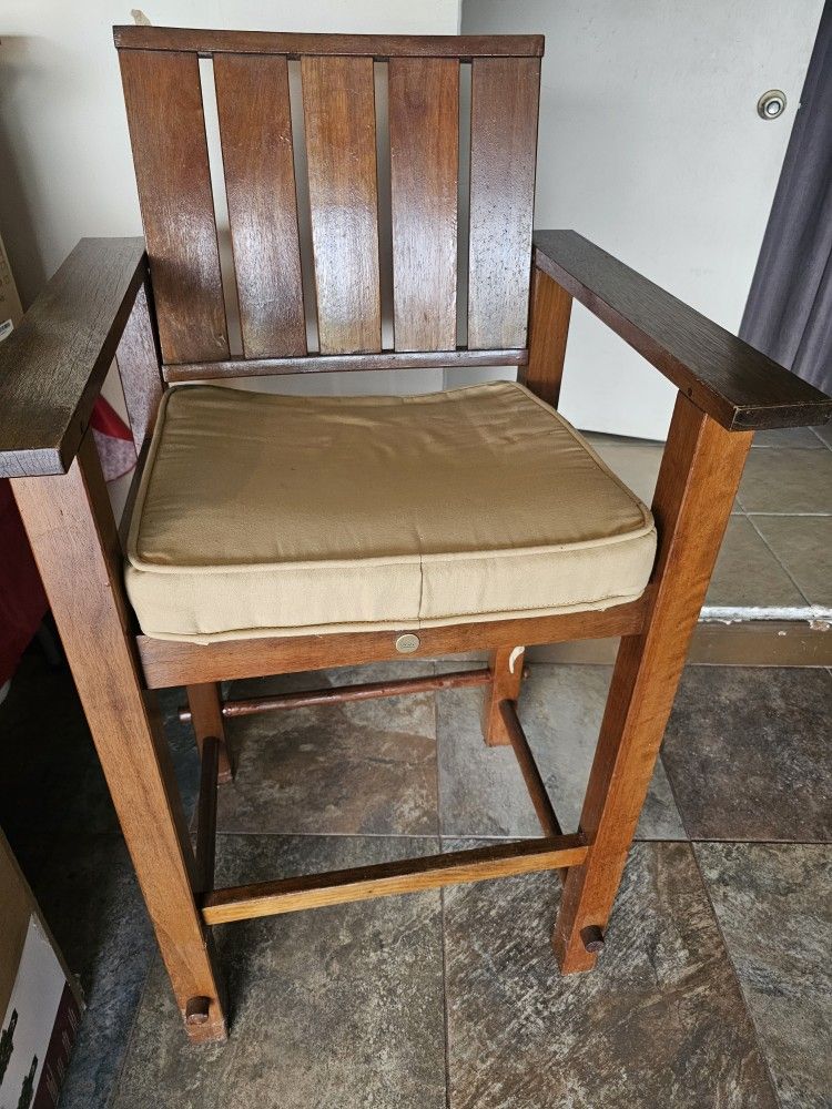 Wooden Bar Stools Set Of 2