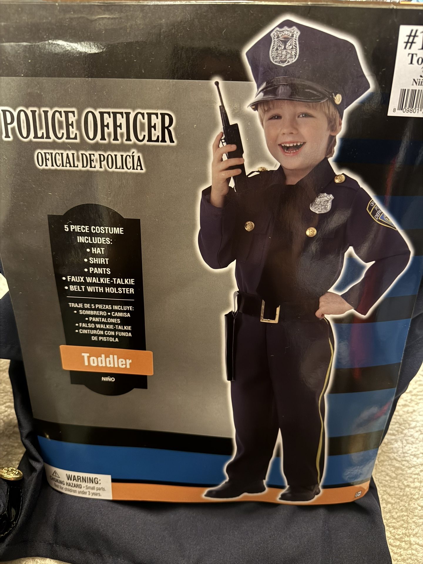Costume - Police Officer - 3T/4T
