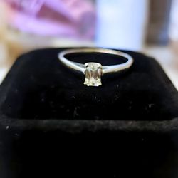 Affordable 14K White Gold 0.40ct Princess Cut Diamond Ring – Vintage