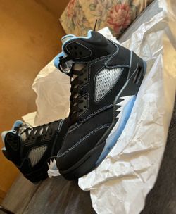 Retro Air Jordan 5 Black University Blue Size 10