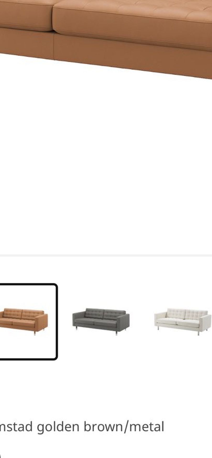 IKEA MORABO Leather Sofa