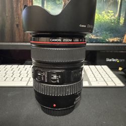 Cannon 24mm - 105mm F4 EF lense 