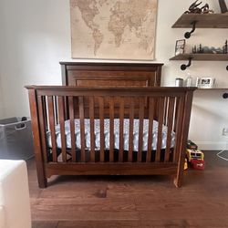 Restoration Hardware Crib W/ Changing Table/dresser 