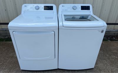 LG XXL Super Capacity Plus 5.0 Cubic Capacity Top Load Washer/Electric Dryer (can deliver)