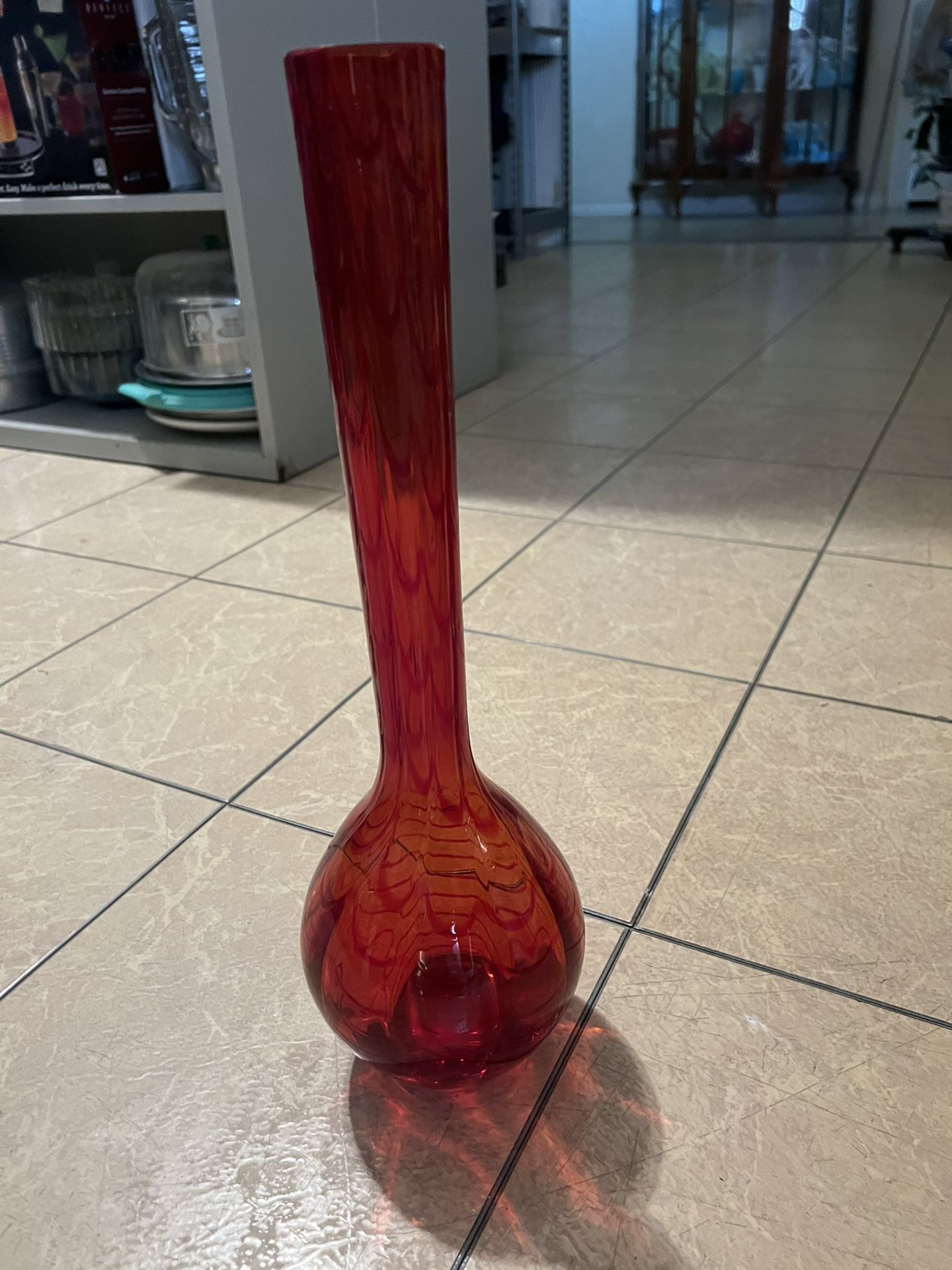 Waterford Crystal Red Vase