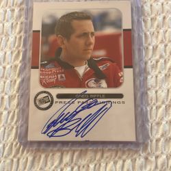 2001 Greg Biffle Autograph Card
