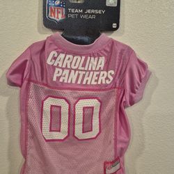 New, Pets First Licensed NFL Jersey, Carolina Panthers,  Medium 
