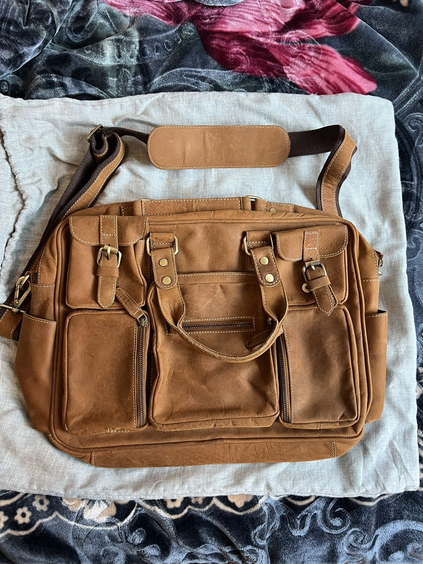 Genuine Leather Messenger Bag