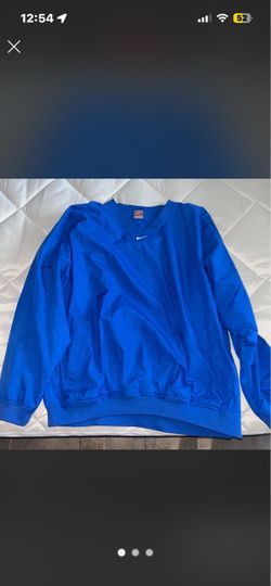 XXL Nike Blue Crewneck Pullover Windbreaker