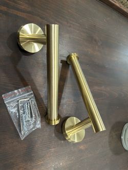 Gold toilet paper holder