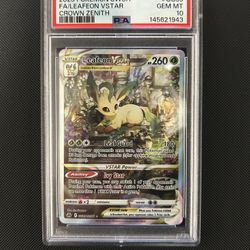2023 Pokemon SWSH Crown Zenith #GG35 FA Leafeon VSTAR PSA 10 GEM MINT