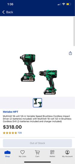 Metabo  impacto and drill
