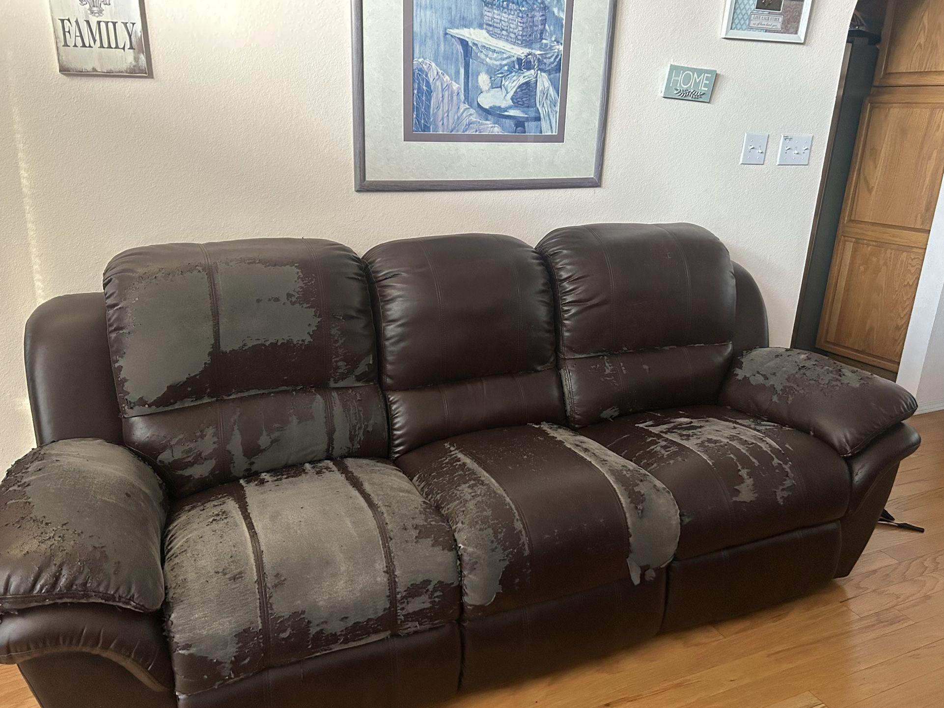 Reclining Sofa And Loveseat