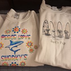 (7) 2X Crew Sweatshirts and (1) hoodie