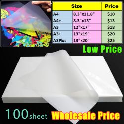 100 Sheets Premium PET Transfer Film DTF Heat Transfer for DTF Printer Cold tear or hot tear