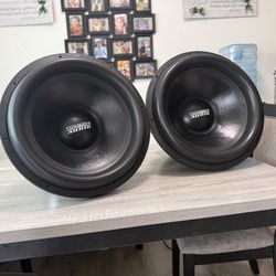 🔥pair sundown 18” XV.3  2ohms dual voice coil✅