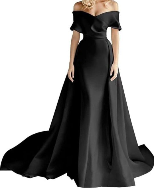 Brand New Size 16 Black Wedding Dress