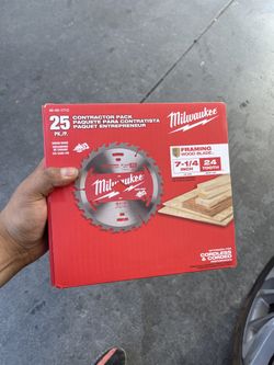 Milwaukee 7-1/4 in. 24-Tooth Tungsten Carbide Wood Cutting Framer Circular Saw Blade 25-Pack
